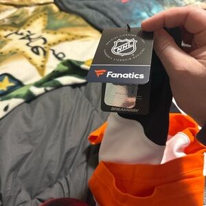 Fanatics Breakaway Jersey - Orange, Black, and White